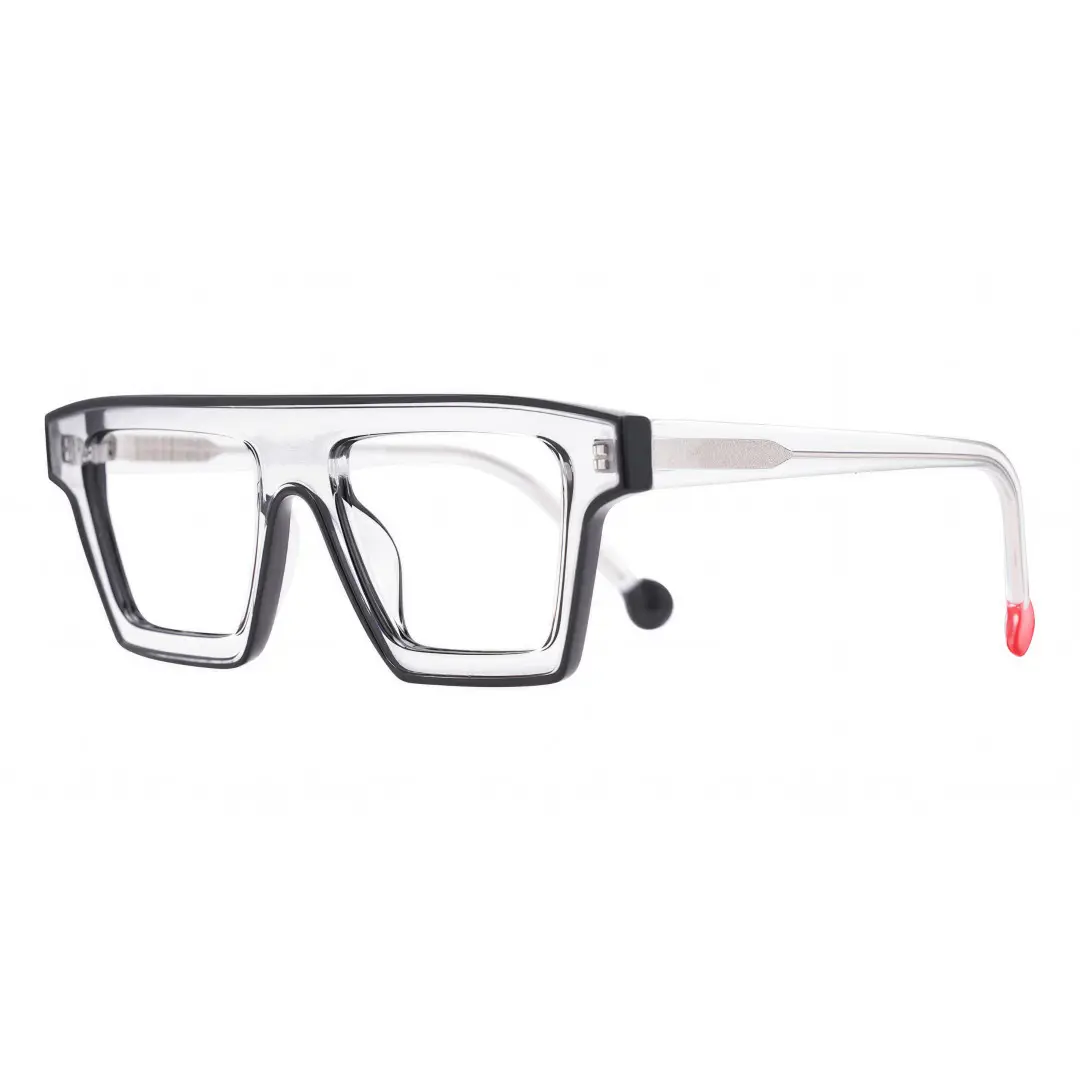 Angle view of call aviator tr90 eyeglasses ar0042403 in clear